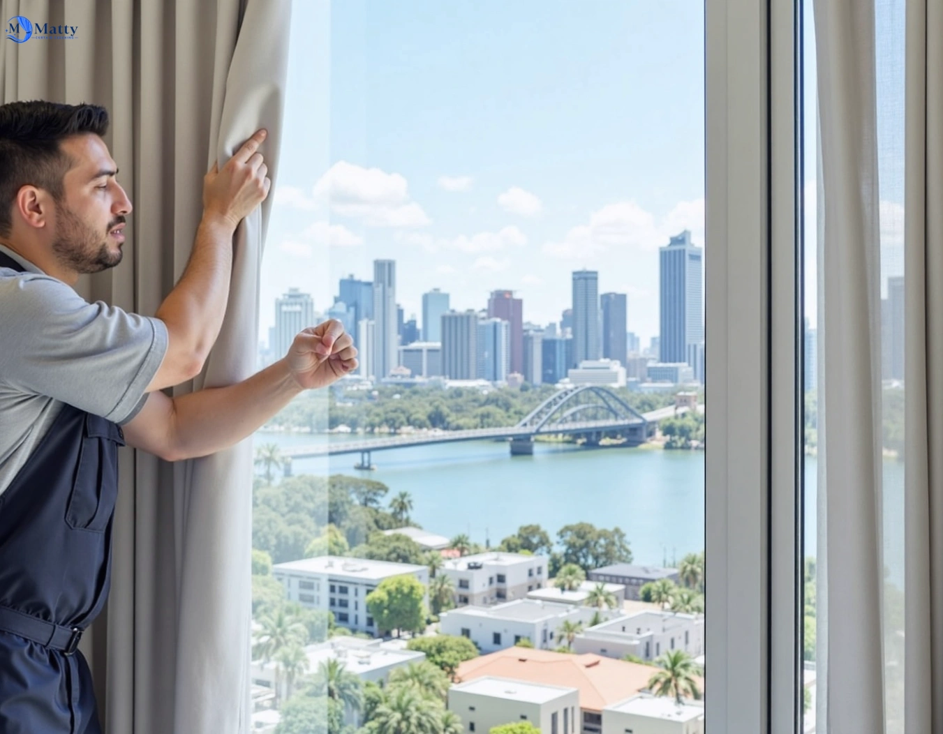Professional curtain steam cleaning service cranebrook-nsw QLD by Matty Curtain Cleaning